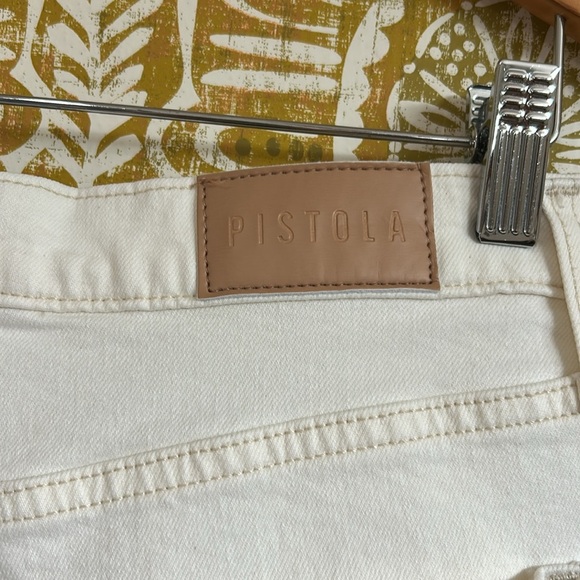 PISTOLA Cassie Super High Rise Straight Crop Jeans in Sand Vintage size 31 - Picture 14 of 16